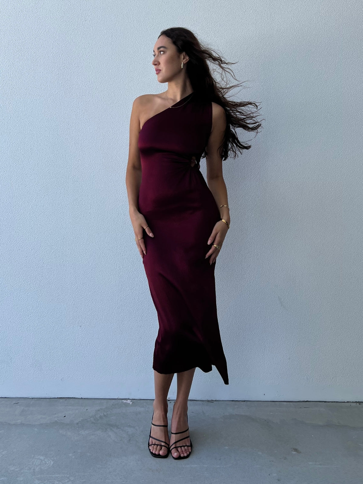 Quartz Dress Plum