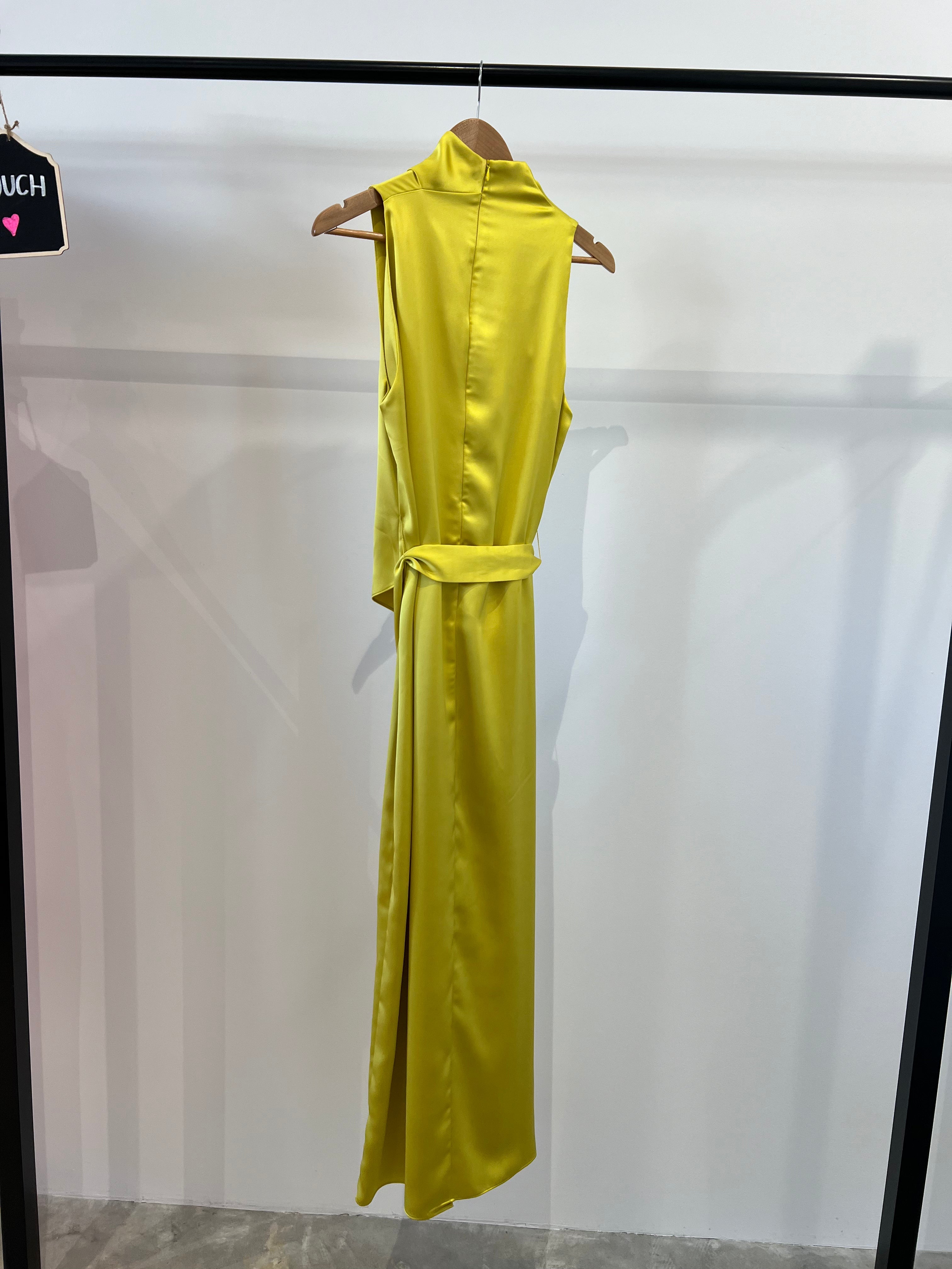 Phoebe Drape Dress Yellow